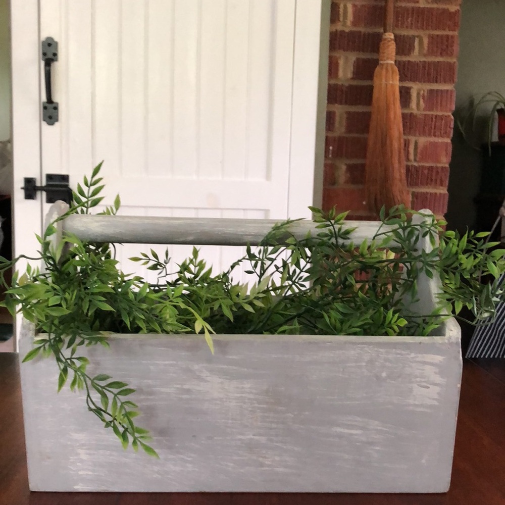 Rustic Wooden Tool Caddy